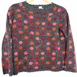 J Jill Silk Wool Sweater Christmasy